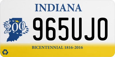 IN license plate 965UJO