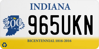 IN license plate 965UKN