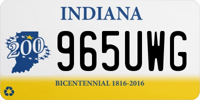 IN license plate 965UWG