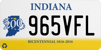 IN license plate 965VFL