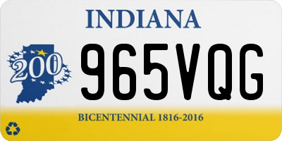 IN license plate 965VQG