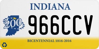 IN license plate 966CCV