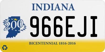 IN license plate 966EJI