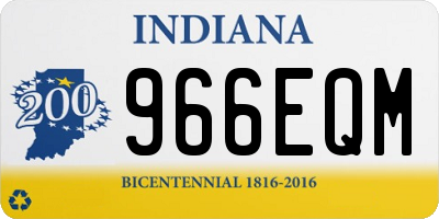 IN license plate 966EQM