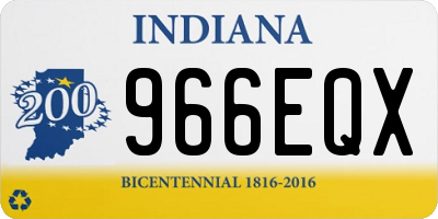 IN license plate 966EQX