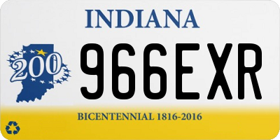 IN license plate 966EXR