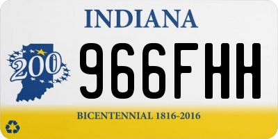 IN license plate 966FHH