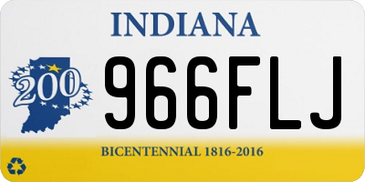 IN license plate 966FLJ