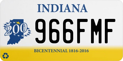 IN license plate 966FMF