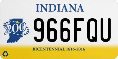 IN license plate 966FQU