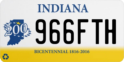 IN license plate 966FTH