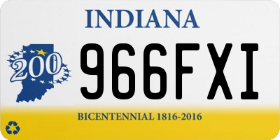 IN license plate 966FXI