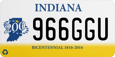 IN license plate 966GGU
