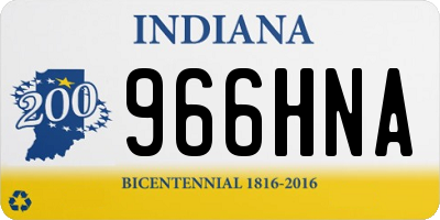 IN license plate 966HNA