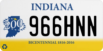 IN license plate 966HNN