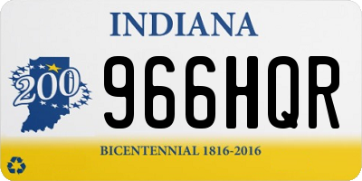 IN license plate 966HQR