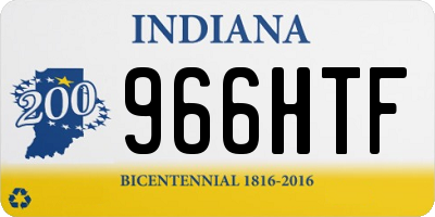 IN license plate 966HTF