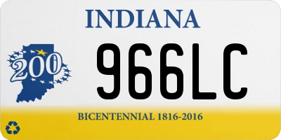 IN license plate 966LC