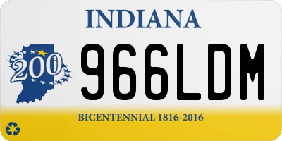 IN license plate 966LDM