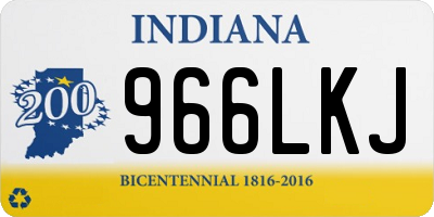 IN license plate 966LKJ