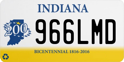IN license plate 966LMD
