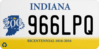 IN license plate 966LPQ