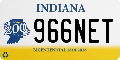 IN license plate 966NET