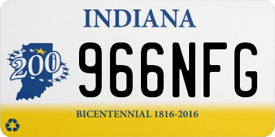 IN license plate 966NFG