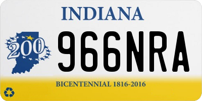 IN license plate 966NRA