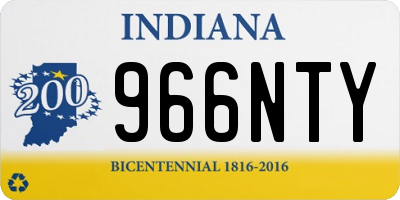IN license plate 966NTY