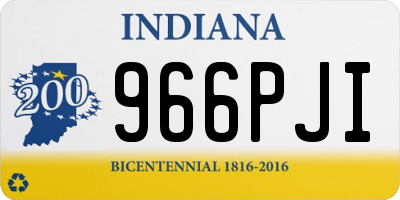 IN license plate 966PJI