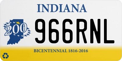 IN license plate 966RNL