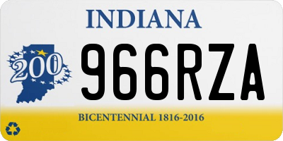 IN license plate 966RZA