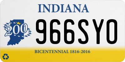 IN license plate 966SYO