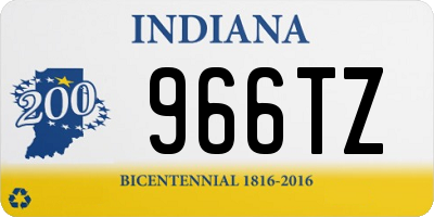 IN license plate 966TZ
