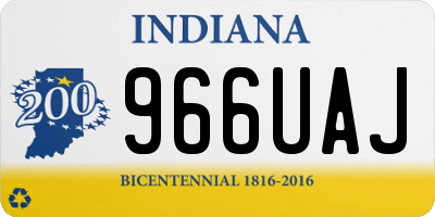 IN license plate 966UAJ