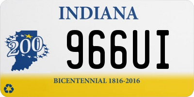 IN license plate 966UI