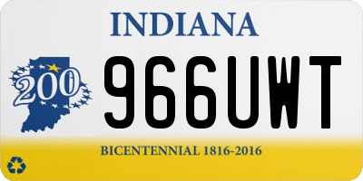 IN license plate 966UWT