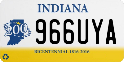 IN license plate 966UYA