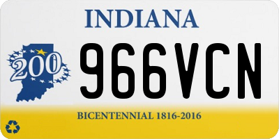 IN license plate 966VCN