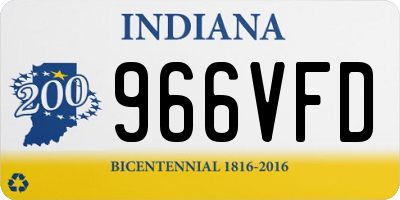 IN license plate 966VFD