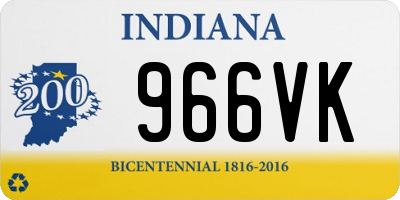 IN license plate 966VK