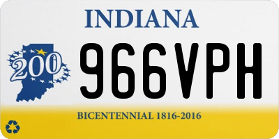 IN license plate 966VPH