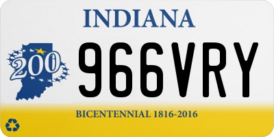IN license plate 966VRY