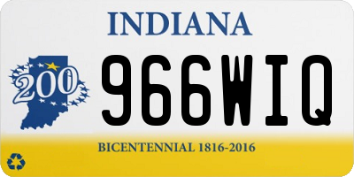 IN license plate 966WIQ