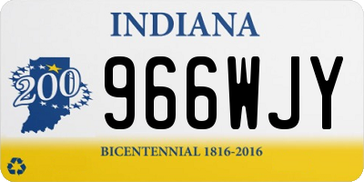 IN license plate 966WJY