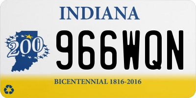 IN license plate 966WQN