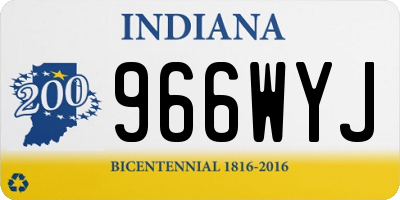 IN license plate 966WYJ