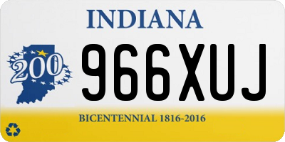 IN license plate 966XUJ