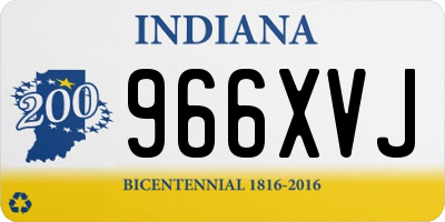 IN license plate 966XVJ